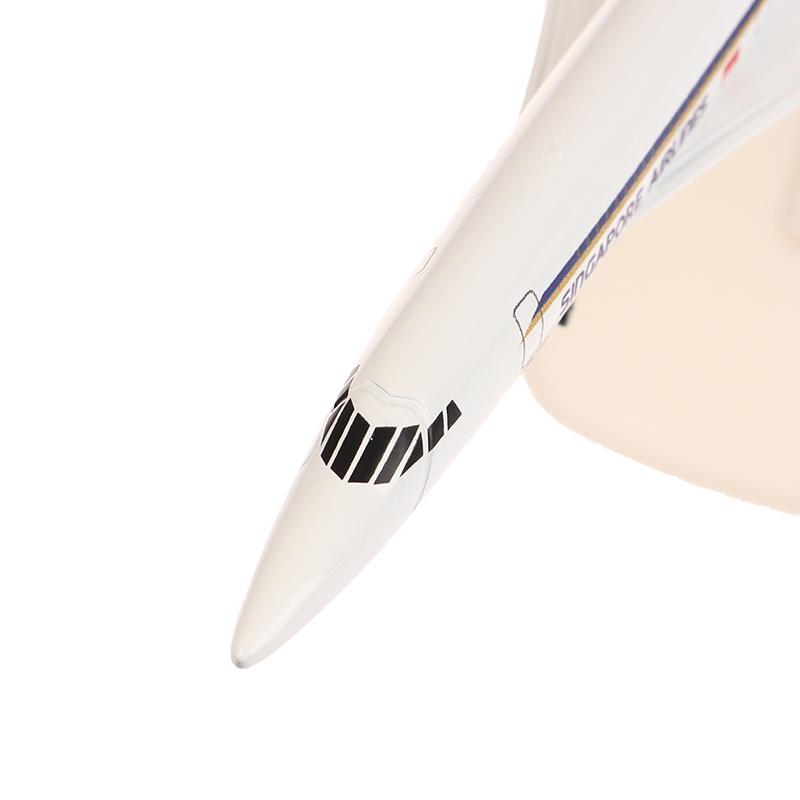 20Cm Singapore Concorde Alloy Aircraft Model With Landing Gear Airliner Alloy Diecast Air Plane Model Collection Ornament