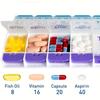 Push Button Pill Case 7 Day Medicine Planner 2 Times A Day Arthritis Friendly Clear Lids BPA Free Daily Tablet Vitamin Organizer