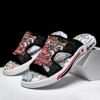 Fashion Summer Youth Slippers Men Unique Design High Quality Slippers Non Slip Outside Flip Flops Thick Soled Toe Sandals