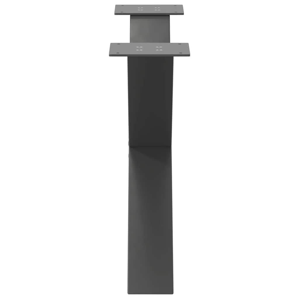 Vidaxl X-Shaped Coffee Table Legs 2 Pcs. Anthracite