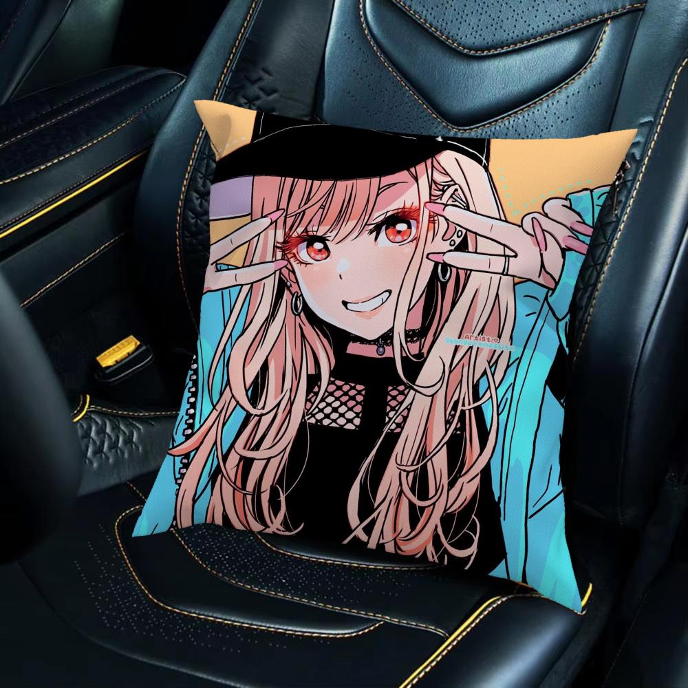 Kitagawa Marin Pillow Case For Car Sofa Decorative Home Double-Sided Print Plush Square Throw Pillow Cushion Cover