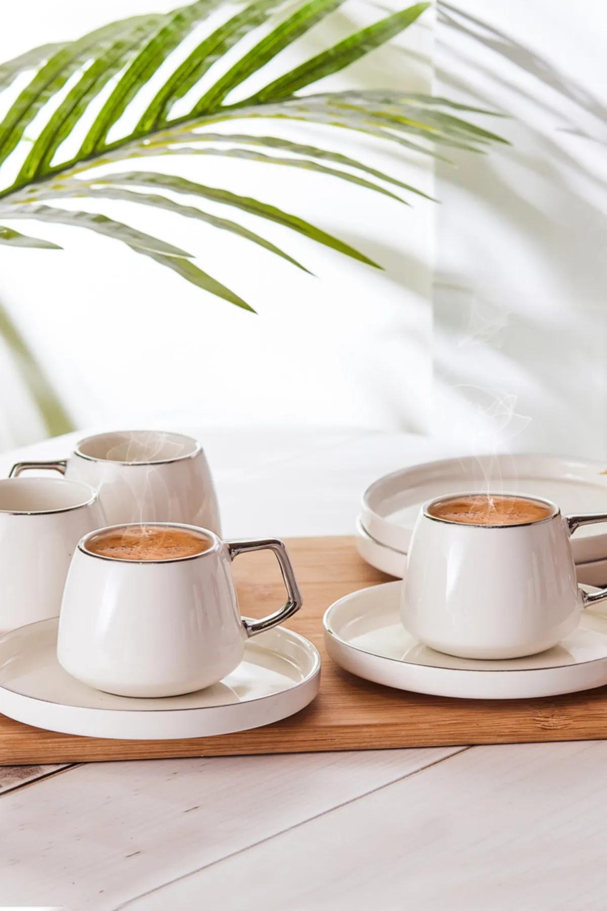 

Karaca Saturn Platinum 6 Person Coffee Cup Set 100 ml