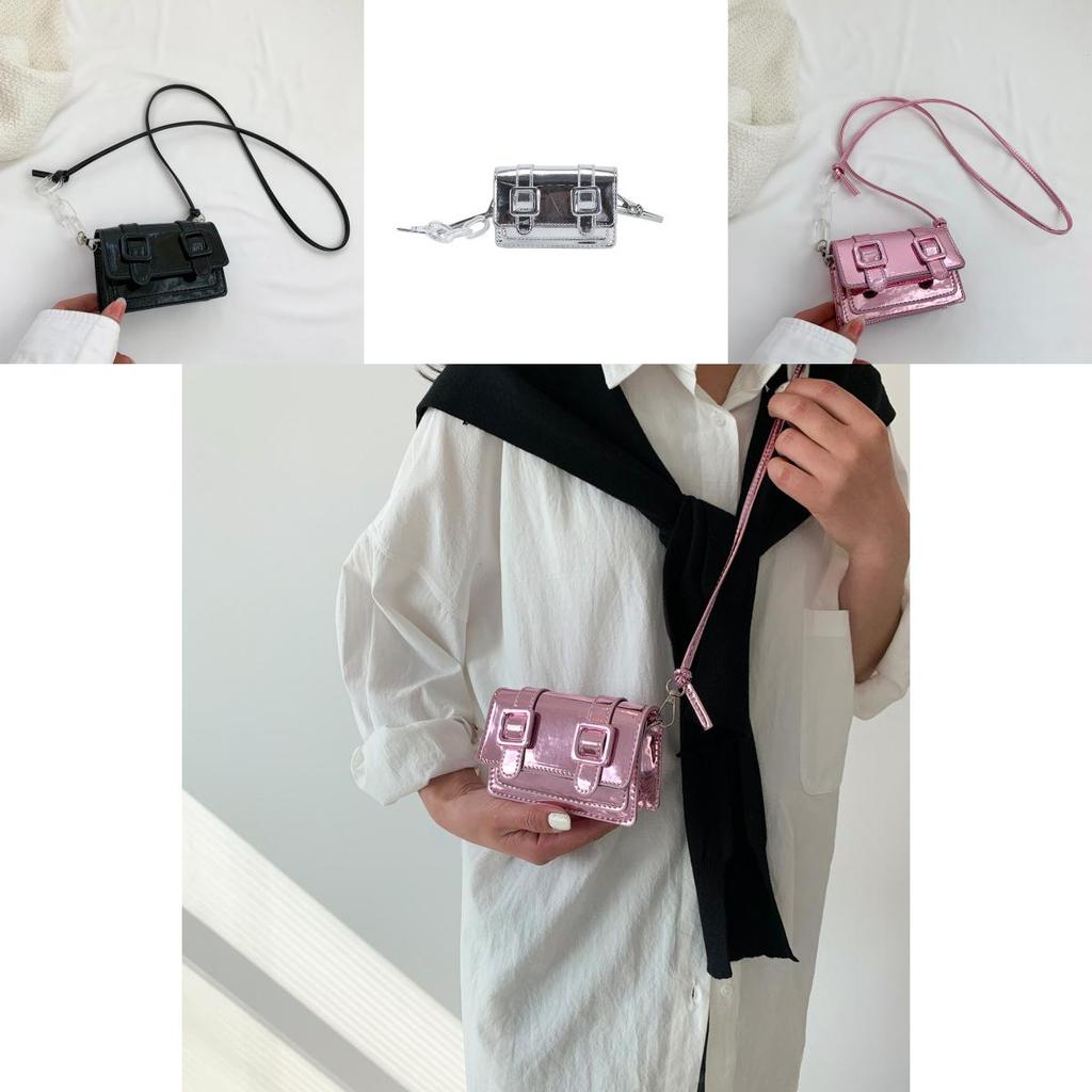 Trendy Minimalist Mini Bag 2024 New Summer Fashion Pu Small Box Handbag With Magnetic Lock And Camera Pocket