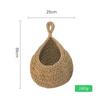 Handwoven Bird's Nest Fruit and Vegetable Storage Net Bag - Water Drop Shape, Ins Style Hanging Tapestry.