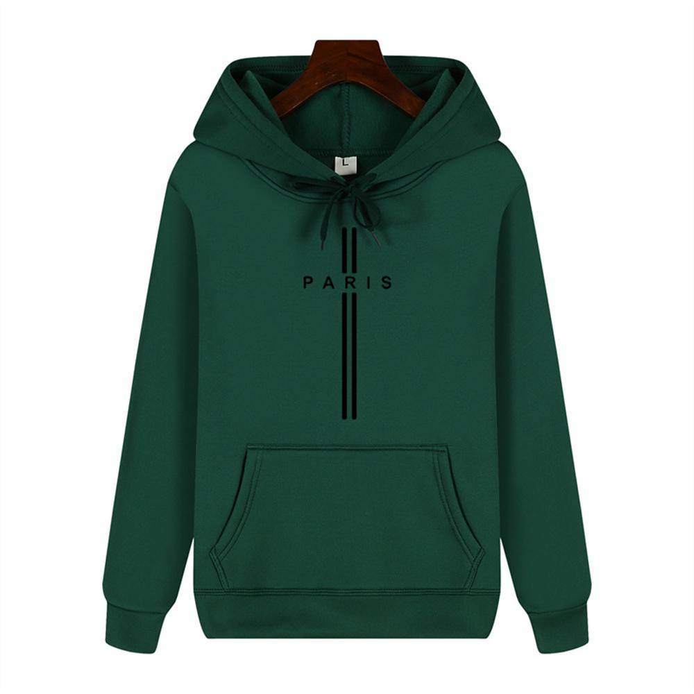 Simple Personality Printed Autumn and Winter Comfort Plus Cashmere Men's High Quality Casual Fashion Warm Street Hoodie