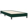 Box Spring Bed with Mattress Dark Green 80 x 220 cm Velvet
