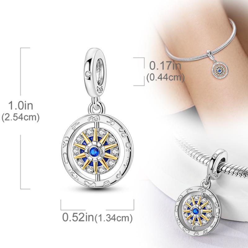 New Original Copper Charms Beads Pendants For Original Bracelet Necklaces Charm Women Diy Jewelry Gifts