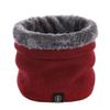 Autumn and winter new solid color pullover warm neck cover couple knitted wool scarf winter scarf
