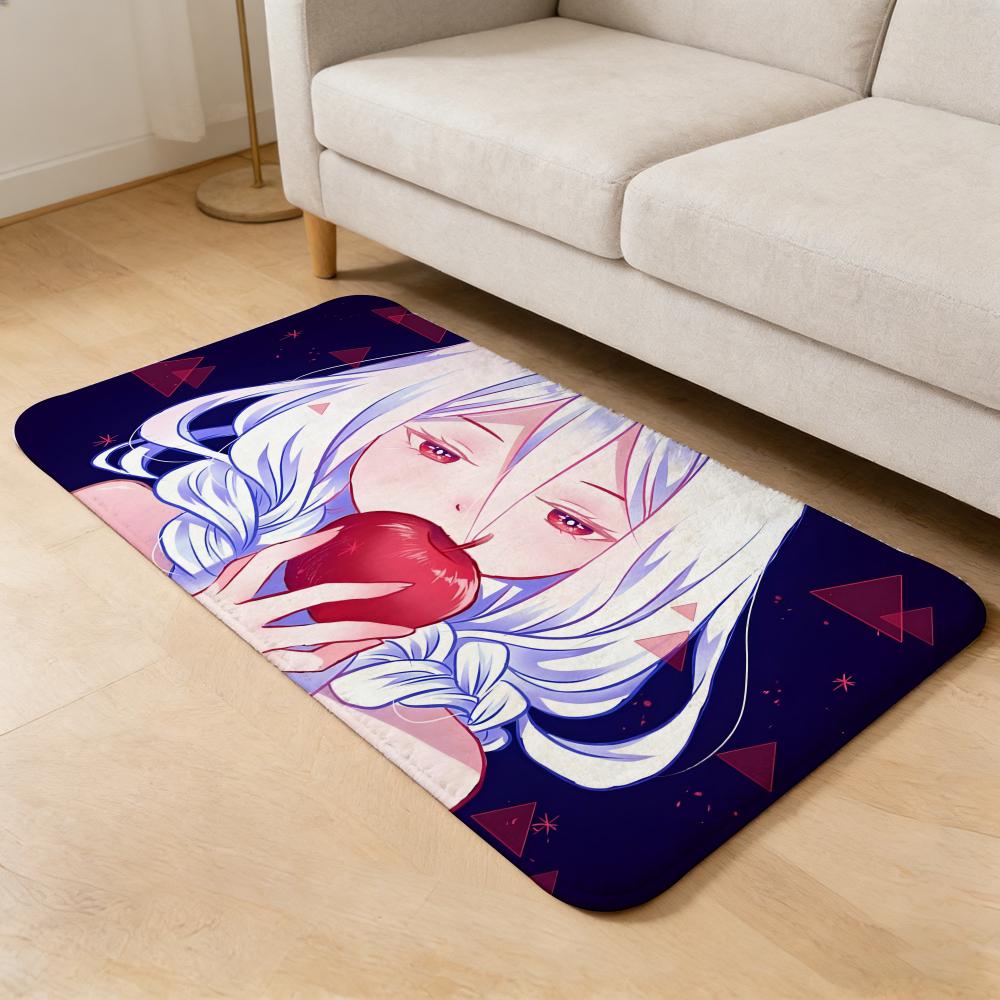 anime S-So I'm a Spider, So What Floor Mat Flannel Door Mat Non-Slip Absorbent Washable Indoor Home Rug