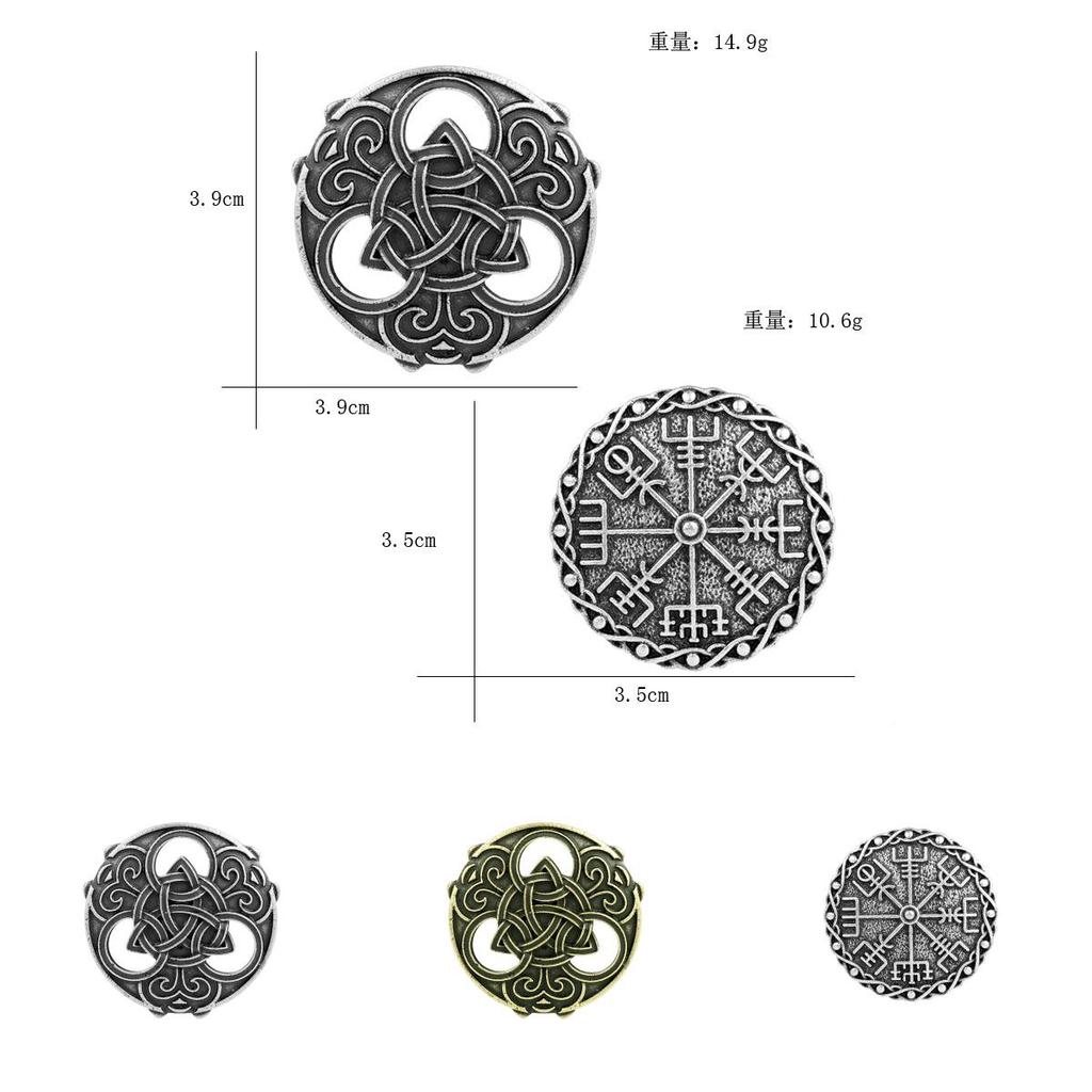 Nordic Inspired Celtic Knot Brooch With Alloy Material For Fashion Daily Wear