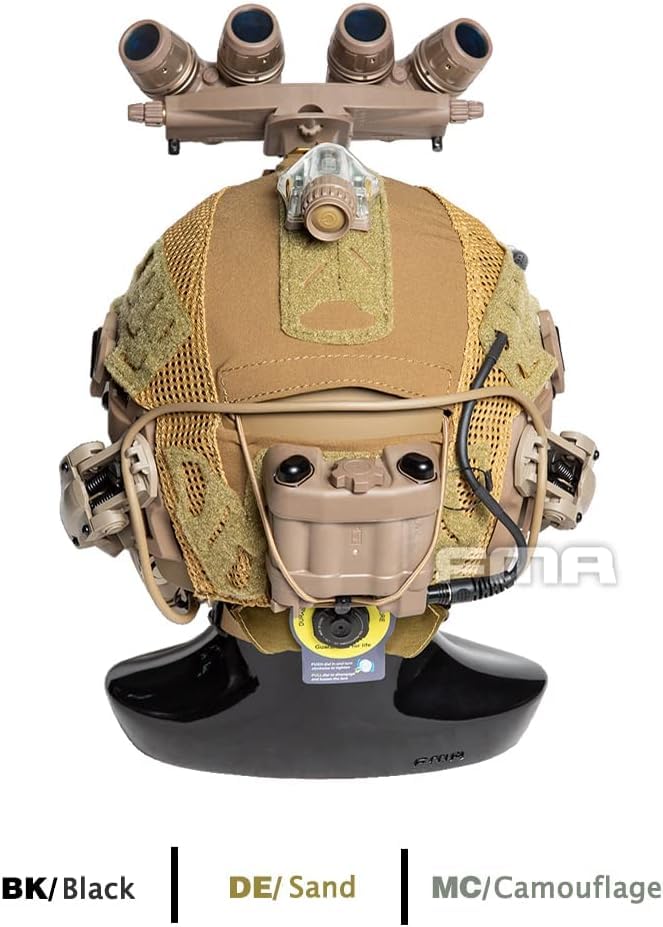 Tactical Hunting MIC FTP Bump Helmet Mesh Cover Headgear Cross EX Wendy X Mesh Cover for Wendy [FMA] (Breathable Durable! Helmet) TB1412-MC