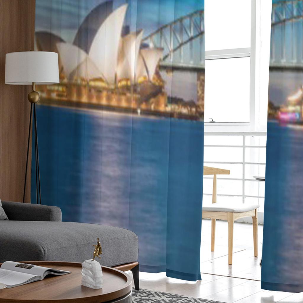 Sydney Harbour New South Wales Australia Chiffon Sheer Curtains for Living Room Bedroom Decoration Window Voiles Tulle Curtain