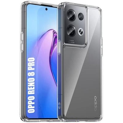 Protective Case - E.F.CONNECTION - for OPPOReno 8 Pro 5G - Transparent Silicone - Shockproof - Ultra Slim