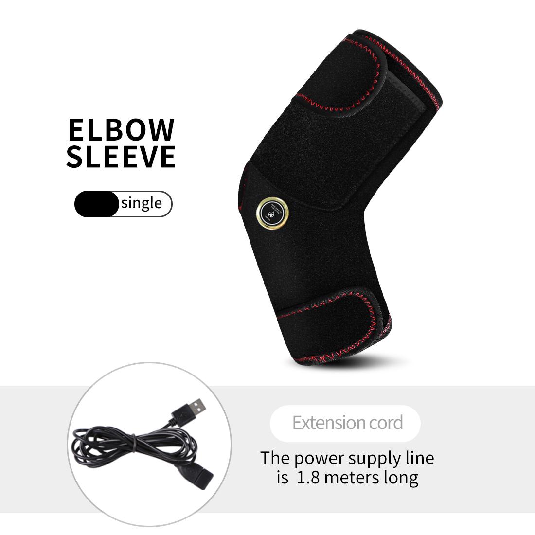 

Durable And Safe Heated Elbow Massager 3 Heating Massage Modes Fits Elbow Forearm Sole Abdomen Relieves Tendinitis Tennis Elbow Muscle Soreness EU-Plug