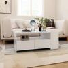 Vidaxl Tavolino da Caffè, Bianco, 102X55X42 Cm, Materiale Derivato dal Legno
