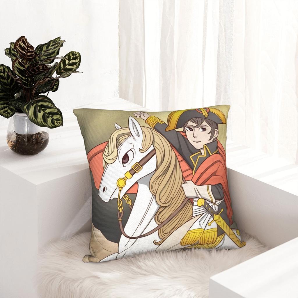 Napoleon Bonaparte Crossing the Alps Pillowcase Soft Polyester Cushion Cover Decorative Art Pillow Case Cover Bed Zippered