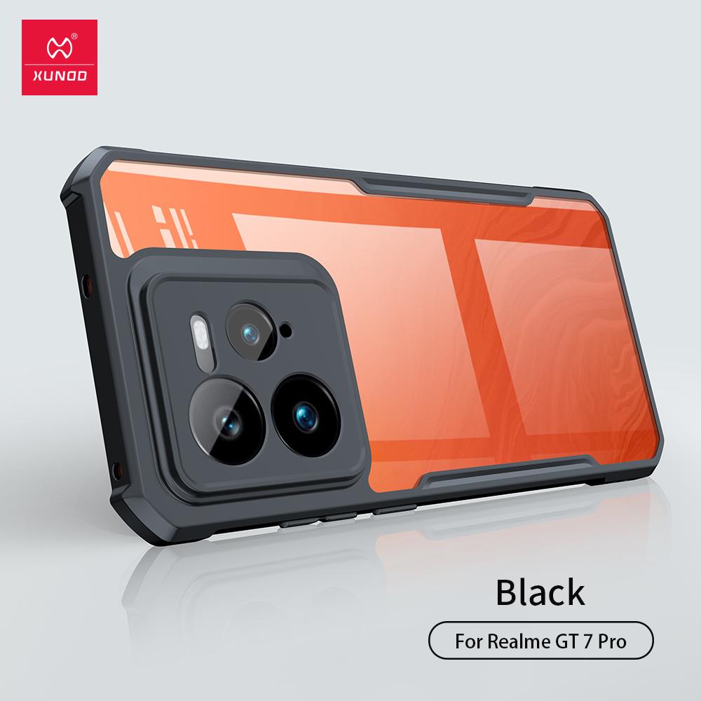 Xundd For Realme GT 7 Case For Realme GT 7 T Transparent Phone Cover Shockproof Bumper Protective Shell Cases Luxury Casing