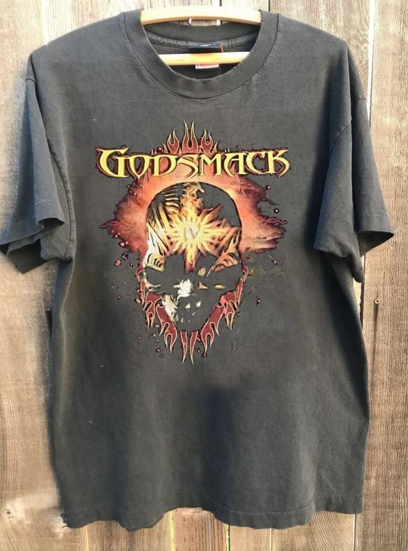 Godsmack Band Shirt Godsmack Graphic Charcoal Unisex Shirt S-5XL WA1505 Unisex T-Shirt S