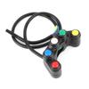 5 Buttons ATV Motorcycle Control Switch Assembly for 22mm (78in) Handlebar with Waterproof Handle