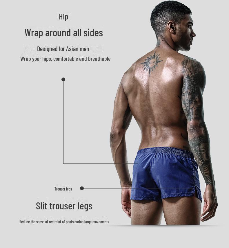 Men's Summer Cotton Boxer Shorts - Loose Fit Trendy Youth Sports Underwear