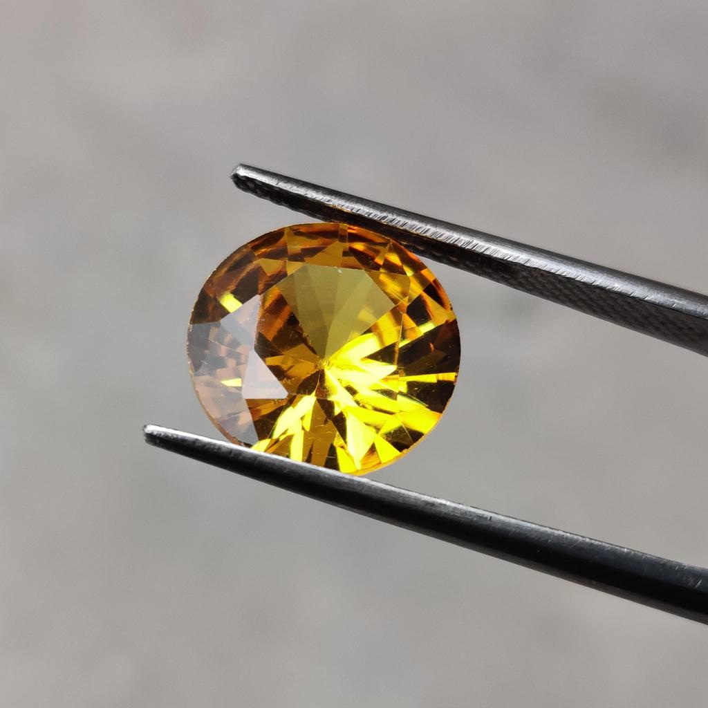 Yellow Color Natural Round Cut 10 To 12 Mm Size Zircon, Healing Yellow Color Zircon Lot, Loose Zirconia Lot For Jewelry Making.