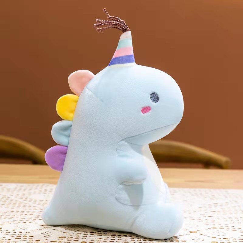 New Cute Pet Candy Little Dinosaur Plush Toy Soft Color Dull Dragon Doll Children's Gift Grab