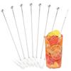 Silver 304 Stainless Steel Cocktail Picks Bar Tools Drink Stirring Sticks Drinks Decoration Reusable Fruit Sticks Cocktail Picks