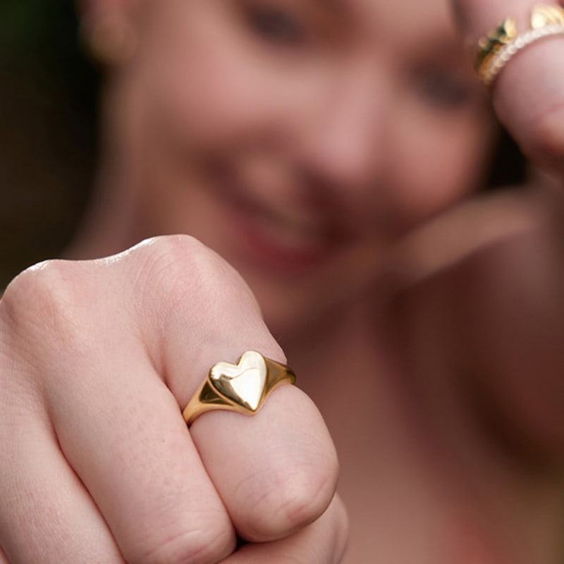 ANIA HAIE Heart Signal 925 Silver Ring R057-02G