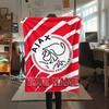 1PC Custom Name AJAX Patterned Flannel Blanket Suitable For All Seasons for Home Decor Warmth and Comfort Gifts Holiday Present