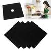 Square Reusable Protector 4 Pcs Foil Gas Hob Liner Easy Clean Pad