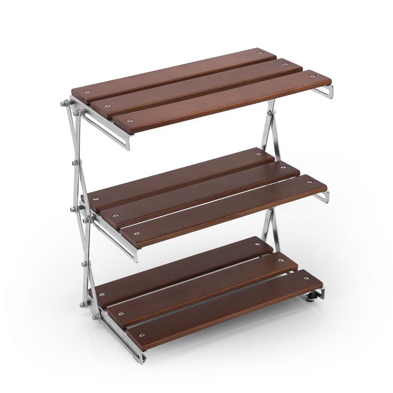 ZISIZ Foldable 3-Layer Outdoor Storage Rack