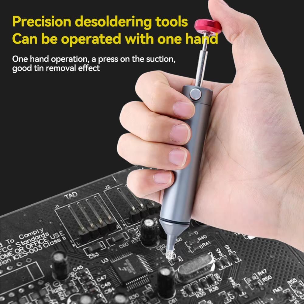 Aluminum Alloy Powerful Desoldering Pump Manual Tin Absorber  For Electronic Component
