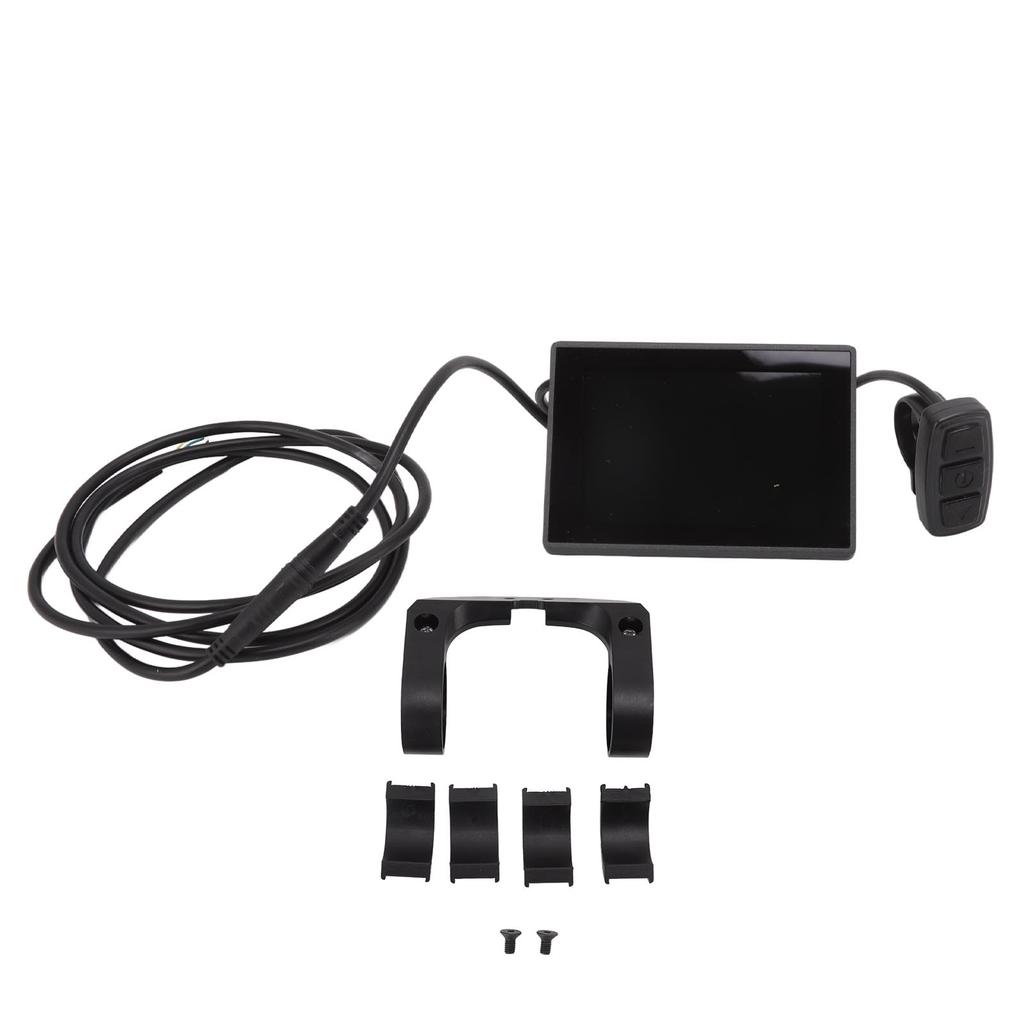 Electric Bike LCD Display Meter 5 Pin Waterproof Interface 1.5m Adapter Cable Color LCD Display Panel 24V 36V 48V