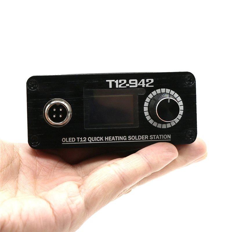 ABWR-MINI T12-942 Soldering Station OLED Display DC Powered Portable Welding Iron DC24V 3A Power Supply Included Version