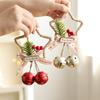 Christmas Star Bell Ornament Wall Door Tree Hanging Decoration With Bow Christmas Pendant Christmas New Year Decoration 2026
