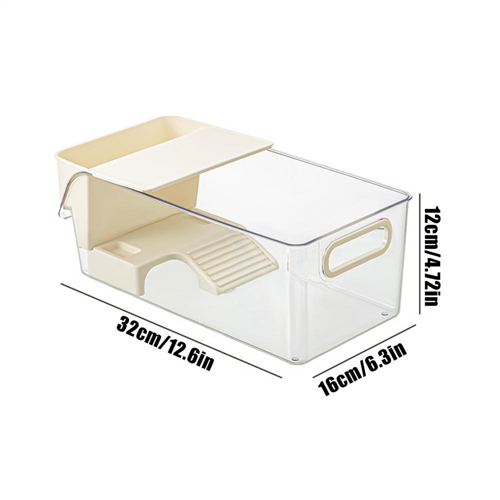 Turtle Tank Turtle Cage Clear Area Habitat with Basking Stage for Crayfish Crabs Gecko Amphibians Fishes Small Pets Enclosure