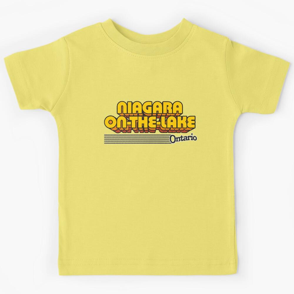 Niagara-on-the-Lake, Ontario | Retro Stripes Kids T-Shirt 140