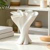 Ceramic Vases for Fresh Flowers Branches Twisted Flower Vase, 3D Printed Irregular Table Decor, Creative Holiday Gifts Lovers Modern Decorative