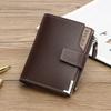 Men Wallets PU Leather Zipper Short Luxury Coin Pocket Card Holder Male Wallet Clutch Photo Holder Man Purses Wallet