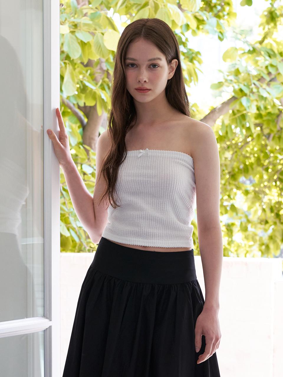 Kinder Baby Baby Ribbon Tube Top - White White/Free