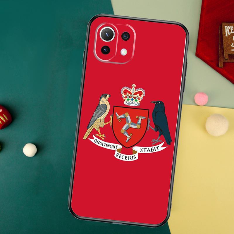 Isle of Man Coat of Arms Case For Xiaomi 15 14 13 Ultra 11T 12T 13T 14T Pro POCO X7 Pro F5 F6 M6 X3 X5 X6 Pro Cover