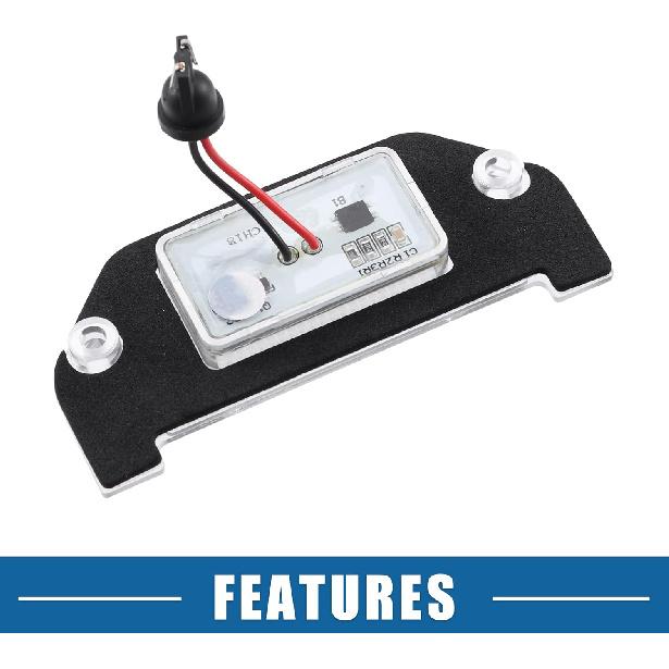 Car 6000K White LED License Plate Light Assembly 4805846AB 3528SMD for Dodge Charger 2006-2014 ABS Clear