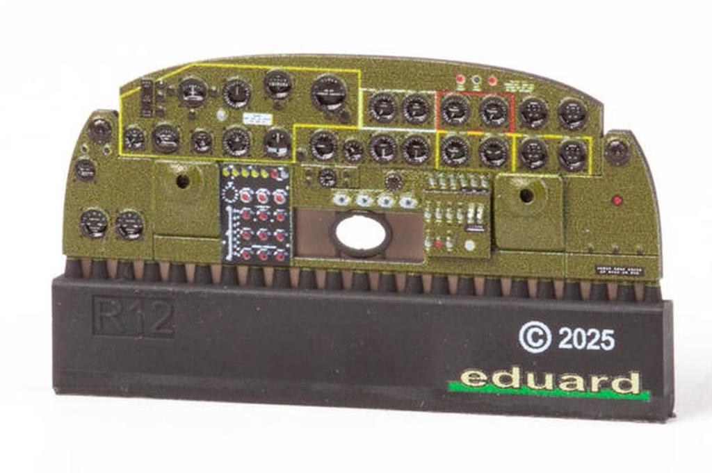 eduard Scale LookPlus Instrument Panel with Parts Set Hobby Plastic Model Kit Parts EDU644318 1/48 B-24D (for Boss) (Airplane)