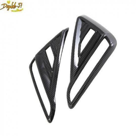 Fits For Kia K3 Forte - Rear Fog Light Lamp Cover Trim Carbon Fiber 2PCS