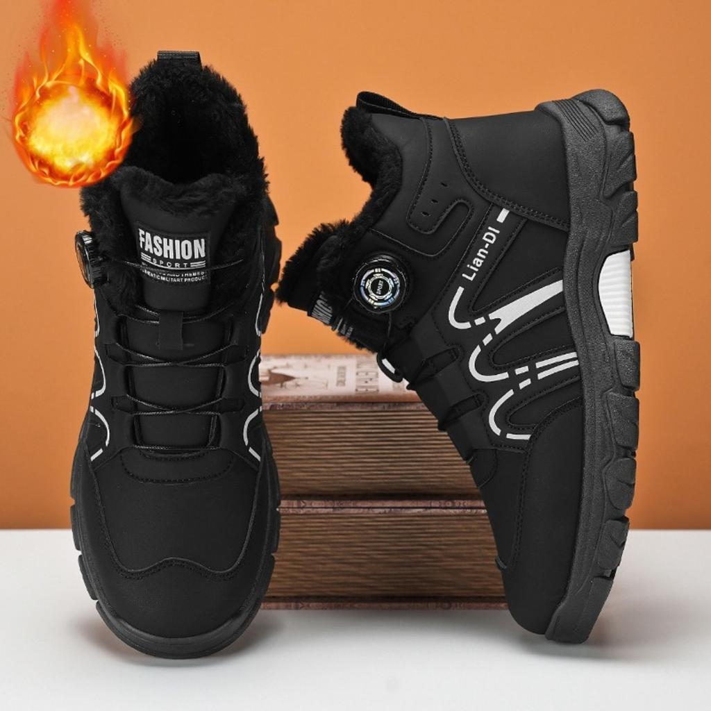 Velvet Shoes, Thick Shoes, Cotton Shoes, Men's Shoes, Warm Shoes, Martin Boots, Breathable, Casual Shoes, Sports Shoes