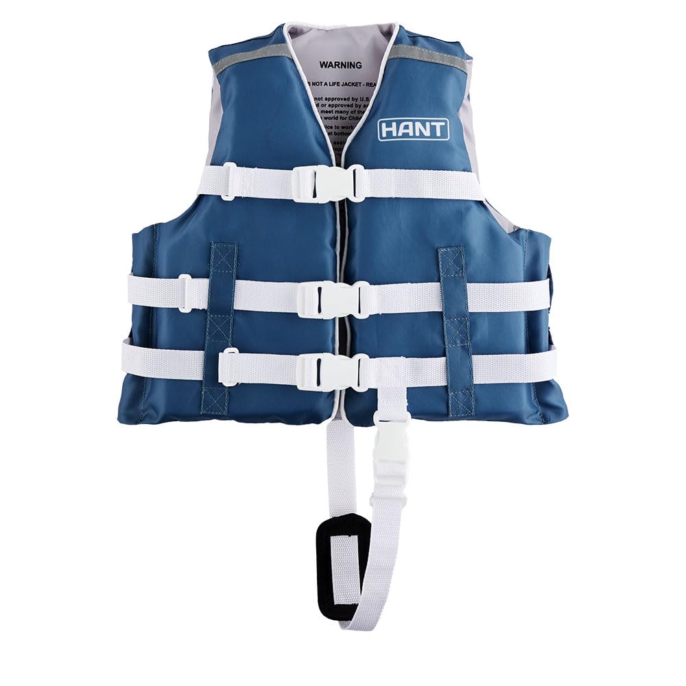 HANT Life Navy with Life Crotch and High Buoyancy Vest, 130-150cm Large, Blue, HCL-44134, Horn, Strap, Unisex, Kids'