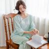 Neues Frühjahrs- und Herbst-Langarm-Pyjama-Set für Damen, Neuer Chinesischer Süßer Antiker Stil, Rundhals-Pullover, Studentenmädchen, Hauskleidungs-Set