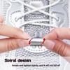 Install Simple Swivel Buckle Laces Automatic Shoelaces Without Ties Unisex Thick Rope Tennis Sneakers Shoelace Shoe Accessories