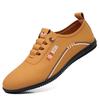 2025 Summer Business Leather Shoes Men's Shoes Soft Sole Business Casual Shoes Flat Heel British Hundred Tower One Pedal Doudou Shoes
