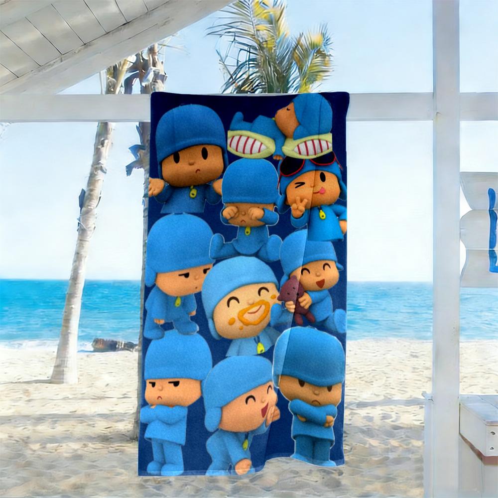 Pocoyo Beach Towel Quick-Dry Soft Microfiber Comfortable Lightweight Suitable for Swimming, Gym, Camping, Yoga Vacation